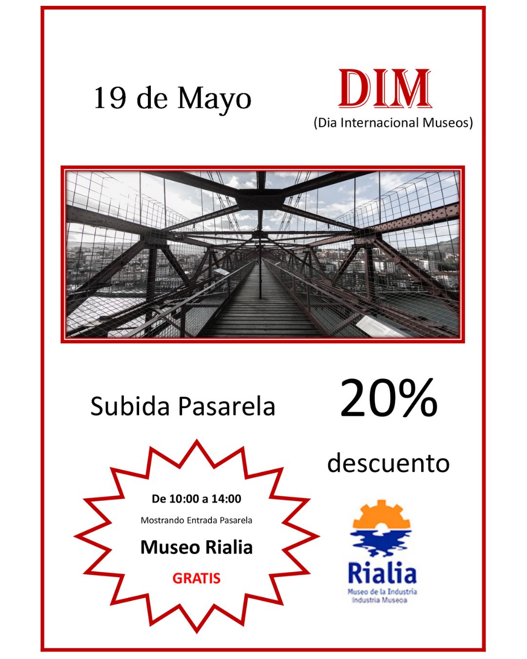 Descuento pasarela puente bizkaia