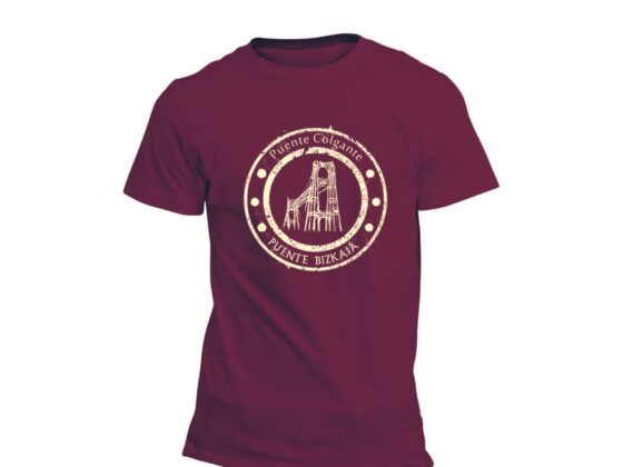 camiseta azul puente bizkaia