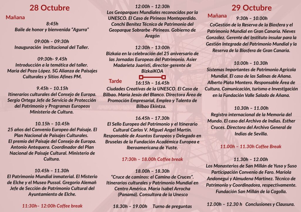 programacion taller puente bizkaia