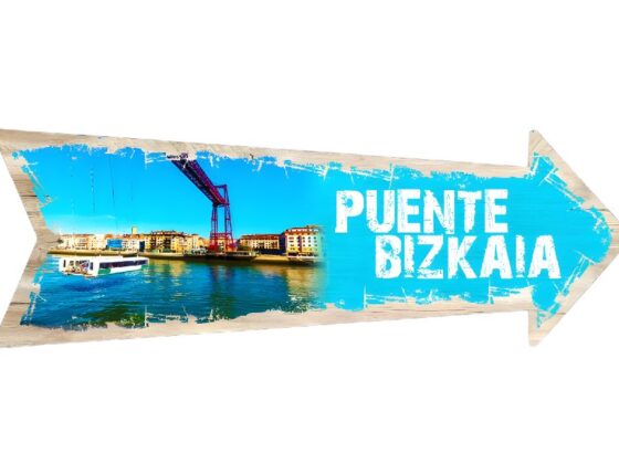 Flecha madera torre puente bizkaia