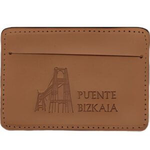 Tarjetero cuero Puente Bizkaia