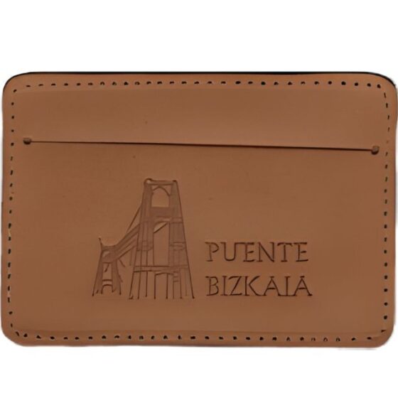 Tarjetero cuero Puente Bizkaia