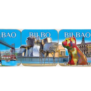 Set 6 Posavasos azul Bilbao