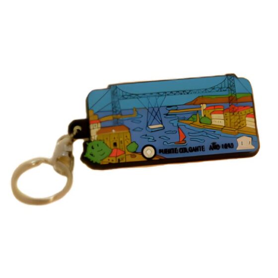 llavero puente bizkaia goma