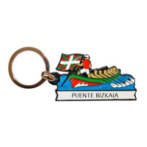 llavero trainera puente colgante