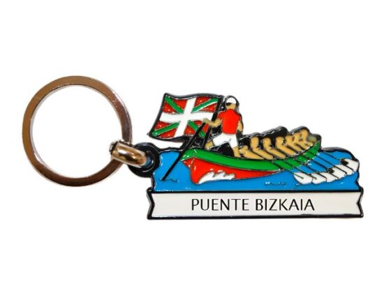 llavero trainera puente colgante