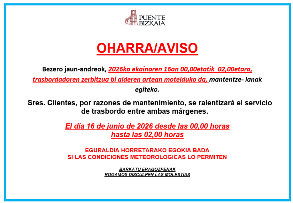 aviso puente bizkaia
