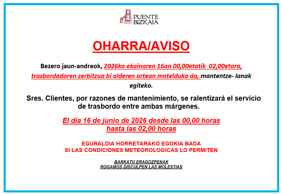 aviso puente bizkaia