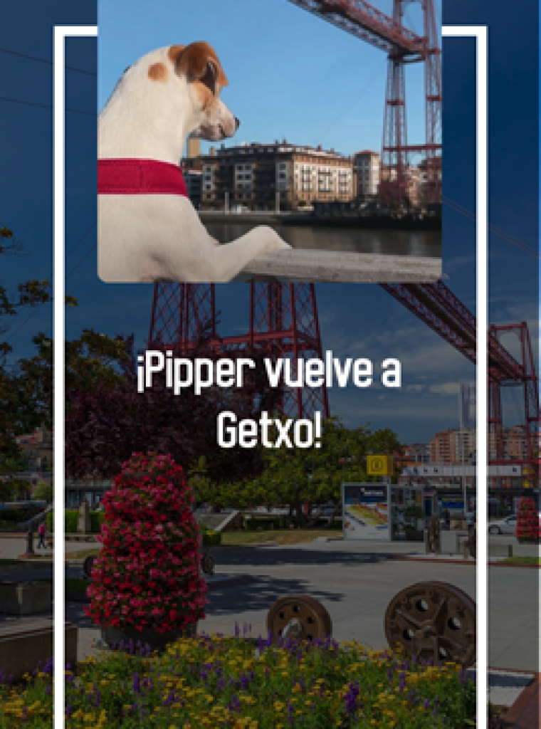 Pipper en el puente Bizkaia