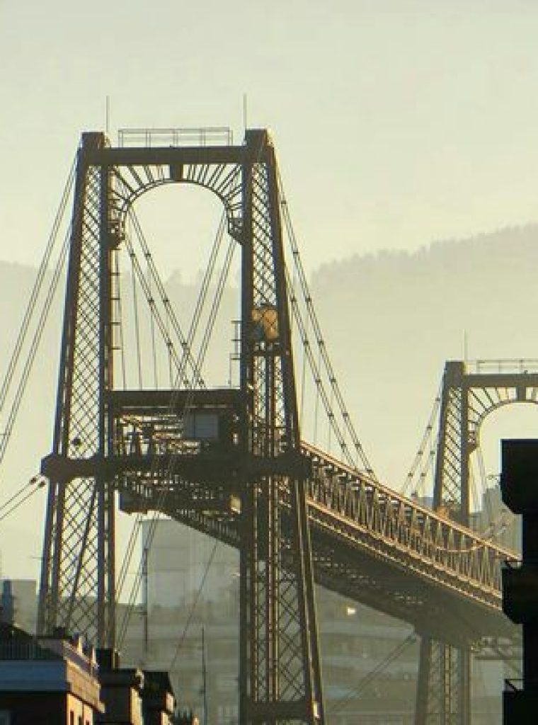 El puente visto desde Getxo